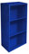 AntonaShop Libreria Colorata Componibile Modulare Legno MDF Laminato Mobile Scaffale (Blu)