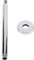 TOPINCN Shower Arm, 9.84 Inch Stainless Steel Shower Extension Tube Round Top Shower Pipe Handheld Shower Arm Tube Bathroom Accessory