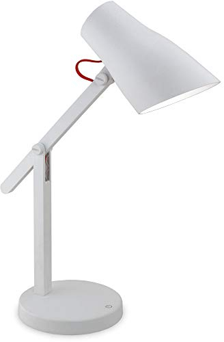 FeinTech LED Tischlampe mit Akku Touch Dimmer Kabellos & USB aufladbar Weiß