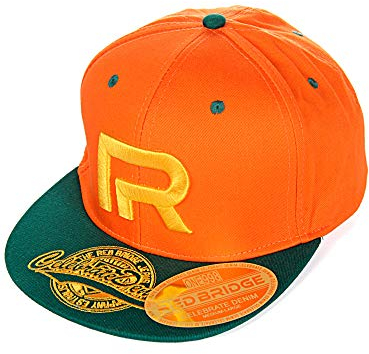 Red Bridge Unisex Snapback Caps Kappe Baseball-Cap Mütze Bestickt R-Logo R31753 Orange-Grün One Size