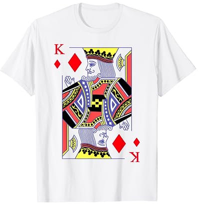 Karo König Kostüm Spielkarte Kartenspiel Poker Skat Karneval T-Shirt