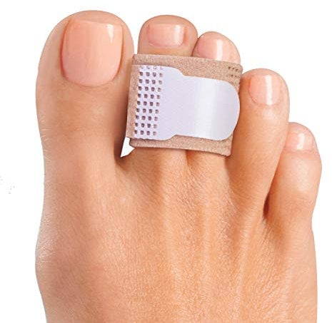 Welnove 10Pcs Hammer Toe Corrector, Hammer Toe Separator Splints, Hammer Toe Straightener Bandages, Cushioned Fabric Toe Wraps for Correcting Hammer Toes, Crooked Toes and Overlapping Toes