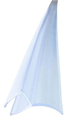Bagnoxx Duschdichtung Spaltdichtung 2m für 8mm Glasstärke, Abdichtung Dusche Transparent zwischen Duschwand und weiterem Glaselement, Duschlippe aus PVC