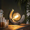 famlights Industrie Tischlampe Lorena Vintage Look/Steampunk Metallgestell Tischleuchte Tischlampe E27 / Metall Wohnzimmerlampe Nachttischlampe Vintage Landhaus Industrial Schlafzimmer Wohnzimmer
