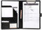 Klemmbrett A4 Ordner Leder Klemmbrettmappe A4 Kladde Schreibblock,A4 Schreibmappe Klemmbrett Mappe,Dokument-Ordnungshelfer mit Innenfächern,für Schul, Heim,Büro Verwenden (Black)
