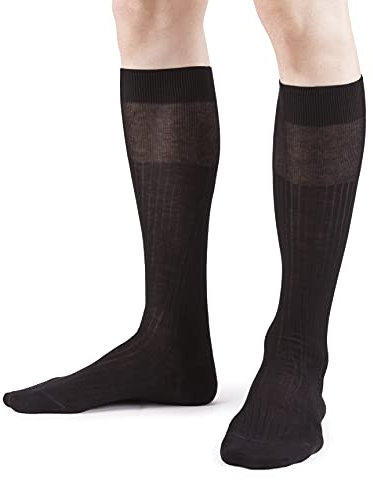 Ciocca Calze Lunghe Uomo in 100% Cotone Filo di Scozia costa larga - 3/6 Paia - Calzini MADE IN ITALY [350_020_105_3]