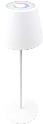 SCHWAIGER OTL200 012 Tischlampe Nachtlicht LED-Lampe Garten-Leuchte Stehlampe RGB Touch Akku dimmbar warmweiß Indoor & Outdoor IP44 Weiß