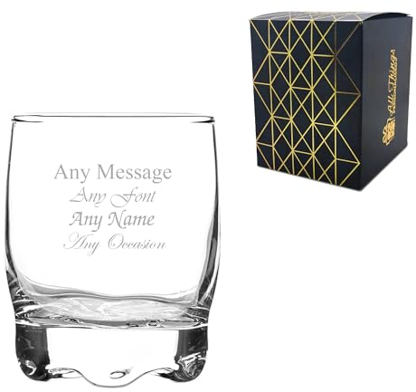 Personalised Engraved 80ml Adora Shot Glass with Gift Box, Personalise with Any Message for Parties, Birthdays, Weddings, Christmas or Any Occasion, Engraved in The UK