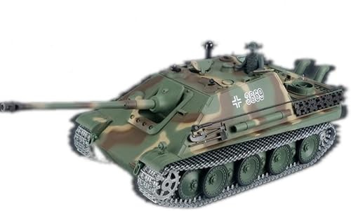 ES-TOYS Ferngesteuerter Panzer Jagdpanther Heng Long 1:16 mit Rauch&Sound und Stahlgetriebe - V7.0-2,4Ghz -PRO