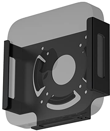 IFCASE Monitor VESA, Untertisch-Wandhalterung für Mac mini 2018-2023 M1 M2, Wärmeableitung, Anti-Kratz-Design (Schwarz)