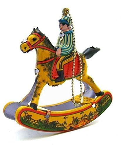 Rocking Horses Hanging Ornament Vintage Rocking Horse Ornament Metal Hanging Decoration