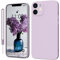 KPPIT Silicone Case Compatible with iPhone 12 6.1 inch protective case, Ultra Slim Soft Gel Anti-Scratch,Microfiber Lining,Rubber Shockproof Case Cover for iPhone 12 Grass Purple
