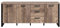 trendteam Smart Living - Armoire de Rangement - Salon - Emile - Dimensions d'assemblage (LxHxP) 214 x 86 x 45 cm - Couleur chêne Tabac avec matière - 2029874C5