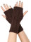 FGFD&OU Fingerlose Handschuhe für Damen Gestrickte Halb Fingerhandschuhe Kurzer Strickhandschuhe Fäustlinge Handwärmer Handgelenkwärmer Armstulpen Handstulpen Pulswärmer (1Paar-Kaffee)