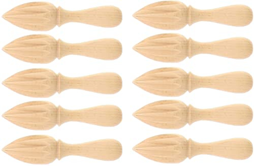 teemando® 10 spremiagrumi in legno appuntito, 15 cm, spremiagrumi per agrumi