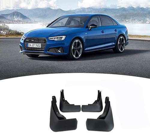 EVNI 4 Stücke Auto Schmutzfänger Kotflügel für Audi A4 B7 B8 B9 2004-2022, Vorne Hinten Kotflügel Spritzschutz Kit, Schlamm Fender Klappen Zubehör Protection Ersatzteil,2016-2022