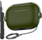 R-fun Custodia compatibile con Apple Airpods Pro (2023/2022/2019, 2a/1a generazione), cavo USB-C/Lightning, custodia per cuffie musicali con blocco di sicurezza e kit di pulizia,Oliva