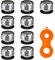 9 Stück KWOKWEI 24MM Wasserhahn Hahn Filter aus ABS, M24 Wasserhahn Ersatzteil Luftsprudler