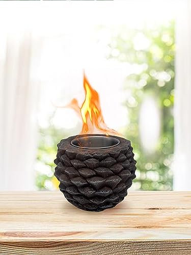 Tannenzapfen-Tischfeuerstelle, Tragbare Feuerstelle, Feuerschale, Kleiner Persönlicher Kamin für Den Innen- und Gartengebrauch(#1)