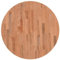 vidaXL Tischplatte, Holzplatte Holztischplatte Rund, Ersatzplatte Platte für Beistelltisch Bartisch, Massivholztischplatte Esstischplatte, Ø70x2,5 cm Massivholz Buche