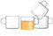 Dorsaer Moderne Kaffee- und Teetassen aus Glas, transparent, mit Griff, 150 ml, Nespresso-kompatibel, perfekt für Teeliebhaber, kleine Glasbecher für Espresso, Milch, Saft, 142 ml, 4 Stück