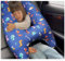 OHAANYY Oreiller de Voyage pour Enfants en Voiture - Housse Amovible et Lavable en Coton Doux et Confortable - avec Soutien Cervical Intégré pour Siège Auto