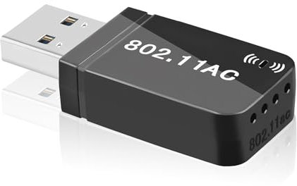 AC1300Mbps Wifi Dongle, USB Wireless Network Adapter 802.11ac Dual Band 5GHz&2.4GHz No Driver Required for PC Desktop Laptop Tablet Supports Windows 11/10/8.1/8/7 XP Vista Mac OS X 10.11-10.15