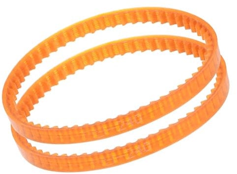 Kozelo 2Pcs MB240 Standard Sewing Machine Motor Belts - [240mm Girth x 4mm Thickness ] Polyurethane Motor Drive V-Belt for Household Electric Sewing Machine Use, Single Tooth, Orange