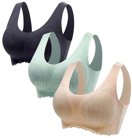 XTBFOOJ Yoga BH Sport BH Damen starker Halt mit bügel Herzen BH vorne verschließbar U-Ausschnitt BH mädchen Bustier große größen Sneaker high Damen Sports Bra Damen BH ohne Verschluss BH Damen mit