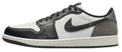 Nike Air Jordan 1 Low OG Herren-Sneaker, Sail/Dark Mocca/Black, 44 EU