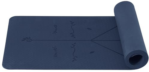 Good Nite Yogamatte Gymnastikmatte TPE 6mm Rutschfest Sportmatte Fitnessmatte Trainingsmatte Pilates Matte Hautfreundlich Phthalatfrei 183x61cm Yoga Pilates Homegym Workout