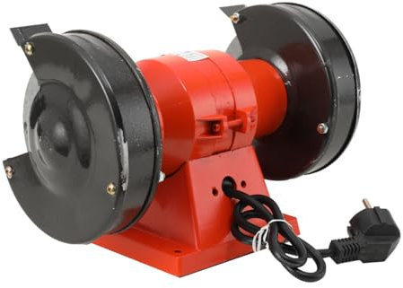 SUDEG Ponceuse Double, Ponceuse 150 watts, Touret à meuler Vitesse de rotation 0-2800 tr/min, Surface de Ponçage Ø : 125 mm