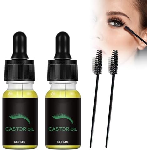 2PC Wimpernserum, Wimpernwachstumsserum, Eyelash Serum, Natürliches für Schnelleres, Augenbrauenverstärker und Wimpernserum, Wimpernserum für Längeres, Dickeres, Volleres, Stärkeres Wachstum, mascara