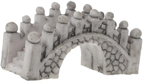 HOODANCOS Juego de Adornos de Paisaje en Miniatura 8 Piezas Accesorios de Resina para Decoración al Aire Libre de Casas de Muñecas