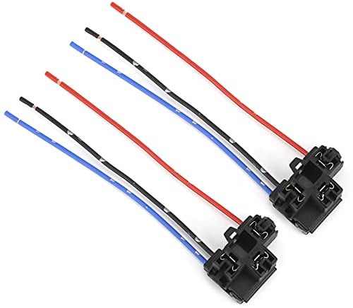 H4-Lampenfassung, Kupferdraht-Lampenfassung, 12-V-Plug-and-Play für Hohe Hitzebeständigkeit, Nylon, Keine Änderung Erforderlich, 10 Cm Kabellänge, Erweiterter Ersatzbetrieb mit