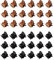 36 Piezas Mini Clips para el Cabello, Pinzas de Pelo Mini, Plastico Pinzas, Mini Pinzas Pelo Horquilla Antideslizante, para el Pelo Antideslizante Hair Clip Adecuado Mujeres y Niñas, Negro y Marrón