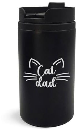 Cat Dad Travel Mug, Insulated Cup, Coffee Tumbler, Mug