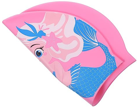 BESTonZON Gorro de Natación Infantil de con Diseño de para Gorro Antideslizante y Duradero Protección para Cabello Piscinas y Playas