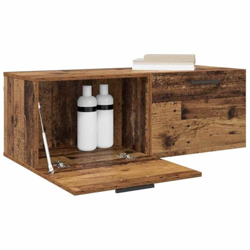 vidaXL Wandschrank 100 x 36,5 x 35 cm Holzwerkstoff Altholz