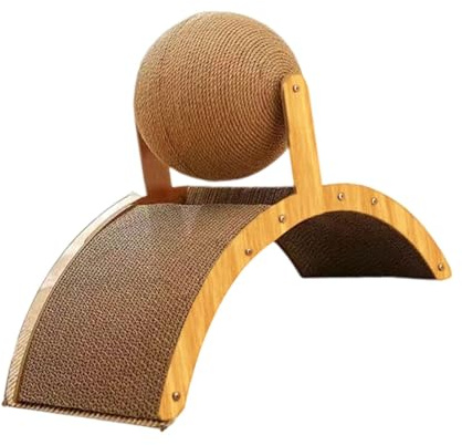 FJMQHU Scratch Toy Interactive with Cardboard Pad for Exercise Indoor Kitten