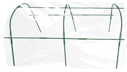 Hochbeetreifen – Gewächshaus-Tunnel, 120 x 65 x 80 cm, Stahl-PP-Unterstützung, wetterfester Garten-Wachstumsrahmen, Pflanzstruktur für Hinterhof, Blumenbeet, , Rasen und Gartenprojekte