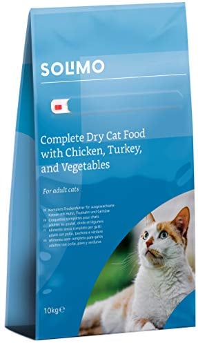by Amazon - Complete Dry Cat Food with Chicken, Turkey and Vegetables, 1 pack of 10kg
