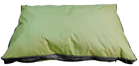 SUNNYDOGS Outdoor-Hundekissen 120 x 80 cm XXL, grün, Robustes und wasserdichtes Material, Liegekissen, Hundekissen für draußen