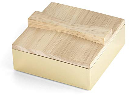 KATE SPADE Two Hearts Jewelry Box, 0.50 LB, Metallic