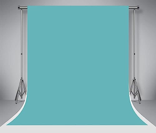 Kate 2x3m blaugrüne Kulissen für die Fotografie Feste Fotokulisse Mikrofaser Waschbar Fotohintergrund für Baby Newborn Photography Studio