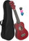 CASCHA Soprano Ukulele Red, small Hawaii guitar for kids & adults with bag, 3 picks and Aquila Ukulele strings