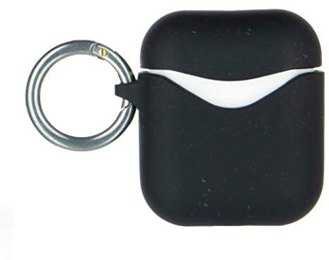 Pela - Housse Airpod et Airpod Pro - 100% compostable et biodégradable - Respectueux de l'environnement - Fabriqué à partir de plantes (AirPod Black)
