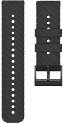 Huwokxix Armband Kompatibel mit Suunto 7/D5/9,Verstellbares Silikon Sport Strap Ersatzband für Suunto 7/D5/9 Smart Watch (Schwarz)