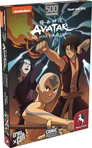 Pegasus Spiele 76002G - Puzzle: Avatar - Der Herr der Elemente (Feuer und Blitz), 500 Teile