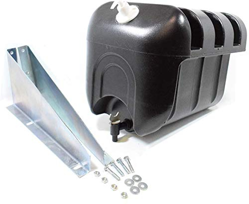 MGF Réservoir d'eau en plastique Noir 35 l Compatible avec camions, voitures, remorques, tracteurs et plateformes